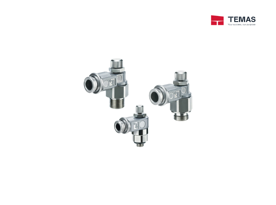 METAL SPEED CONTROLLER WITH ONE-TOUCH FITTING SMC ASB